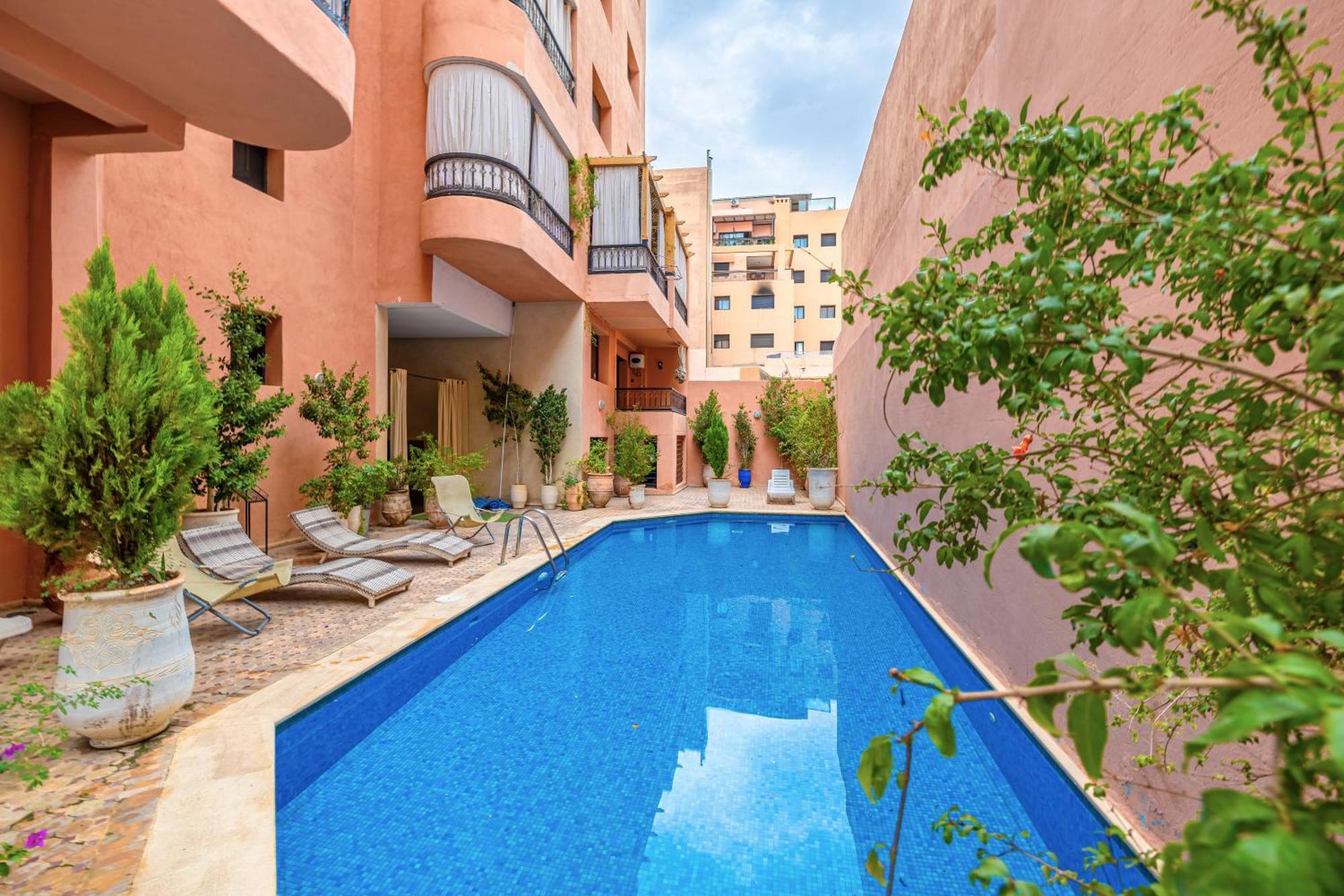 Le Jasmin - Appartement Authentique A Gueliz 마라케시 외부 사진