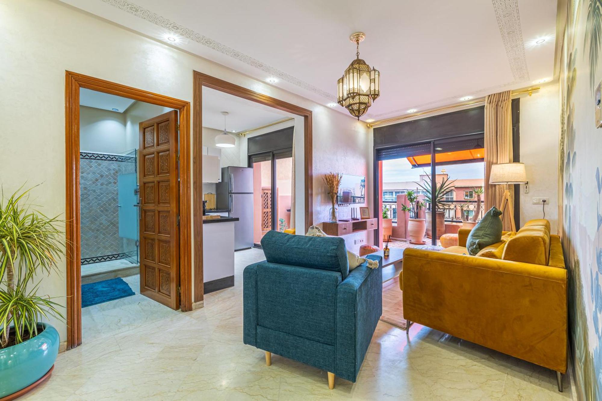 Le Jasmin - Appartement Authentique A Gueliz 마라케시 외부 사진